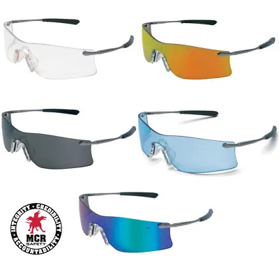 MCR Crews Rubicon Metal Frame Rubber Nosepiece Z87+ Safety Glasses (1 Pair) • $13.25