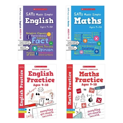 £16.95 • Buy *NEW* Scholastic SATs Practice & Revision 4 Book Pack, KS2 Year 5 Ages 9-10