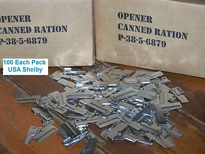 Military P-38 Can Opener 100 Pack John Wayne Shelby For Scout Veterans Campers • $49.90