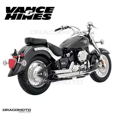 Full Exhaust Vance & Hines SS ST VS650 CA 18515 Shortshots Chrome • $627.84