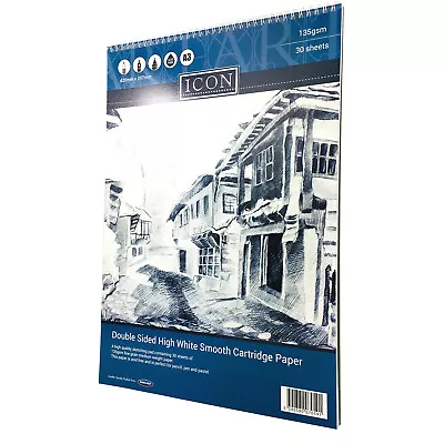£8.54 • Buy A3 Wirebound Sketch Pad Art Drawing Sheets Artist Sketching Book 135gsm Craft