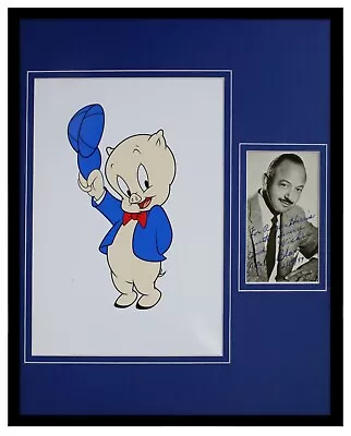 Mel Blanc Signed Framed 11x14 Porky Pig Photo Display • $349.99