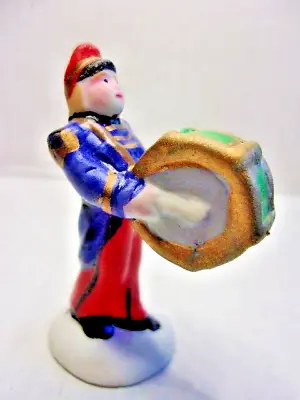 Lemax Village Marching Band Bass Drum Player 1993 Vintage Christmas Figure 33081 • $9.99