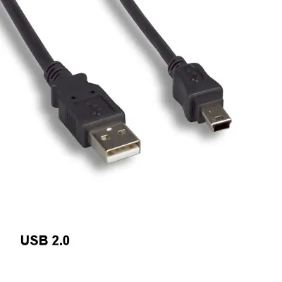 Kentek 3' USB 2.0 A To Mini B 5 Pin Cable Sync Charge Camera Phone PDA MP3 PS3 • $6.79