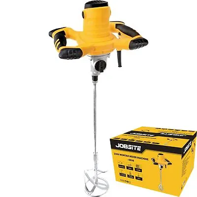 £74.99 • Buy Jobsite Electric Plaster Paddle Mixer Drill Mortar Paint Cement Whisk 1200W 240v
