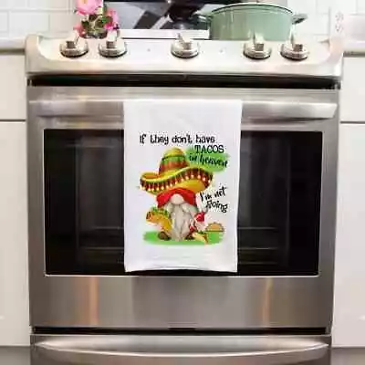 Mexican Kitchen BBQ Tacos Gathering Hand Towel • $12