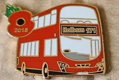 London Transport  Enamel Bus Badge Holborn 171 • £4.99