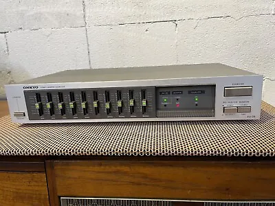 *RARE* Silver ONKYO EQ-08 (1980s) Vintage Stereo Equalizer (VGC) Tested 100% • $399.99