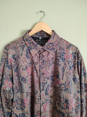 £20 • Buy SIGNUM Retro Men's Crazy Pattern Paisley Designer Button Shirt - XL
