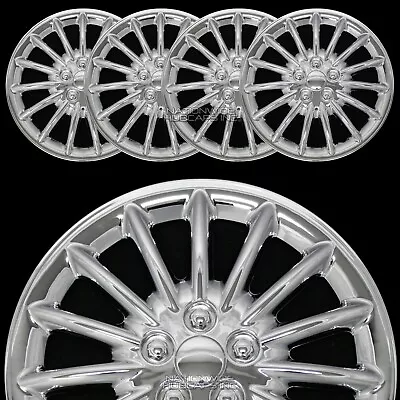 16  Set Of 4 Wheel Covers Full Rim Snap On Hub Caps Fit R16 Tire & Steel Wheels • $69.99