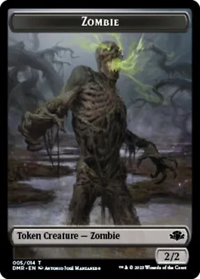 MTG Zombie Token [Dominaria Remastered Lightly Played] • £1.50
