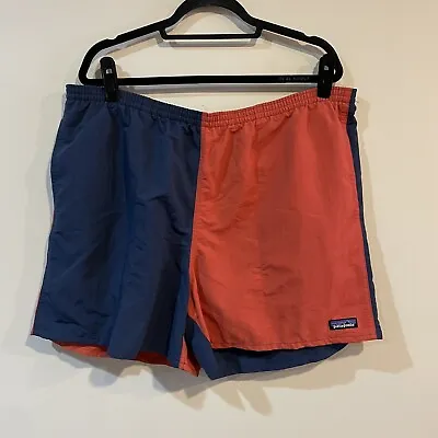 Patagonia Baggies Shorts Men’s XXL Harlequin Red Blue 5 Inch Nylon • $40