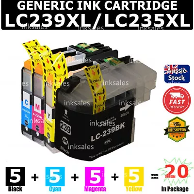 20X Generic LC239 XL LC235 XL CMY Ink Cartridge For Brother MFC J5320DW J5720DW • $47.20