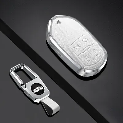 Leather Remote Key Case Cover Fob For Maserati Quattroporte Ghibli Levante White • $43.56