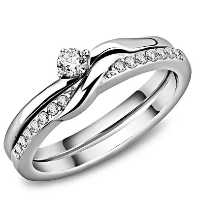 1.00Ct Round Cut Lab Created Diamond Women's Wedding Ring 14K White Gold Plated. • $279