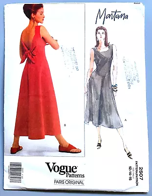 Vogue Paris Original Claude Montana  #2507 Un-cut/f.f Complete  Sz. 12-14-16 • $21