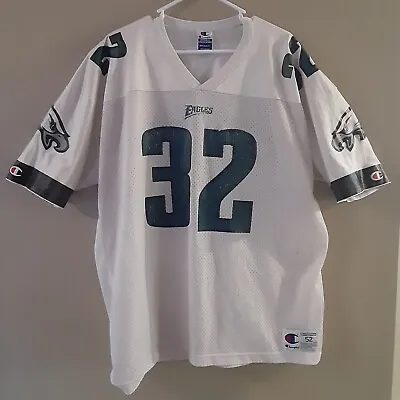 Vintage Ricky Watters Philadelphia Eagles Jersey White #32 Size 52 Champion NFL • $39.99