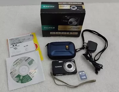 Fujifilm Finepix J38 Digital Camera 12.2MP 3x Zoom 1GB Memory Card Manual CD-ROM • $59.99