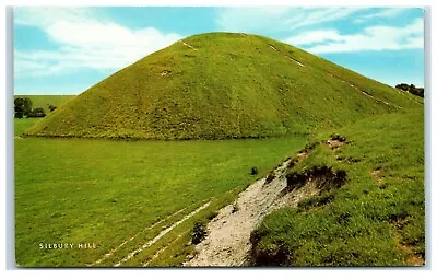 Postcard Silbury Hill Wiltshire Ancient Mound • £2.25