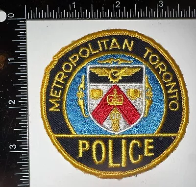 VINTAGE OBSOLETE Metropolitan Toronto Canada Police Department Patch • $15