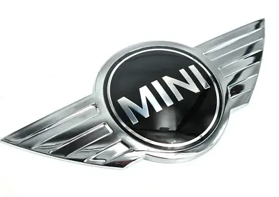 Black NEW MINI Cooper CLUBMAN S FRONT HOOD Emblem Badge R50 R52 R57 R58 • $17.99