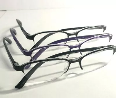 9 Pairs Foster Grant/Magnivision Reading Glasses TERRI Black & Purple +1.25 NEW! • $21.99