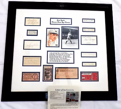 BABE RUTH Signed Truly 1 Of 1 Autograph + 9 HISTORICAL Batting Achievments JSA • $11500