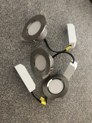 £20 • Buy 3X Colours THOROLD Matt White Adjustable LED Downlight 345lm / 600lm.  003