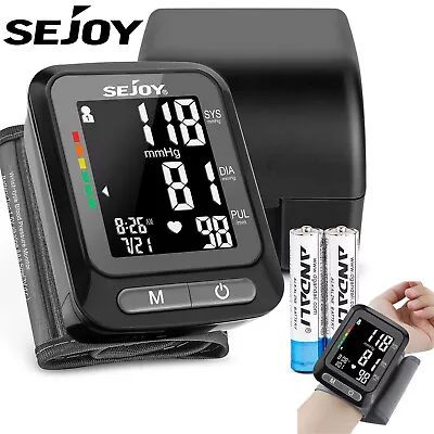 Wrist Blood Pressure Digital Monitor BP Machine Heart Rate Automatic Detection • $14.58