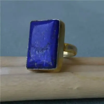 Lapis Lazuli Gemstone 925 Sterling Silver Ring Mother's Day Jewelry VS- 68 • $12