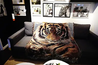 £28.16 • Buy 50 X60  Tiger Tapestry Throws Wall Hangings Rugs Versatile Woven Blanket Decor