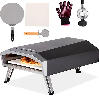 Outdoor Pizza Oven Portable Multi-Fuel Gas/Propane Pizza Oven Stainless Steel • $161.99