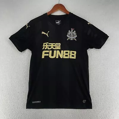 Puma Newcastle FUN88 2017/2018 Soccer Football Jersey Men’s Size Small Black • $34.99