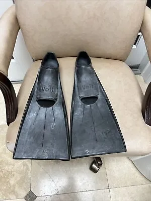 AMF Voit Skin Diver Snorkeling Fins Large Vintage Vulcanized Rubber Size L 11-13 • $50