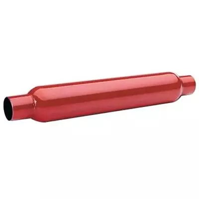 Flowtech 50252 Glasspack Muffler Red Hot 2 1/2  Inlet/2 1/2  Outlet Red Steel • $30.70