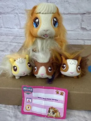 Little Live Pets Mama Surprise Soft Interactive Mama Guinea Pig + 3 Babies Works • $29.99