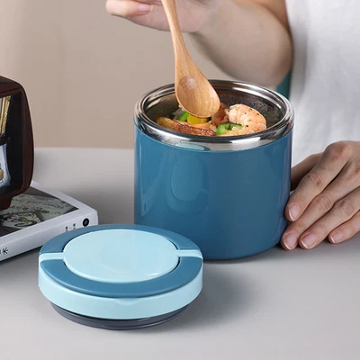 $23.02 • Buy 1000ml Lunch Box Thermos Food Flask Bento Insulated Food Soup Jar Container AU