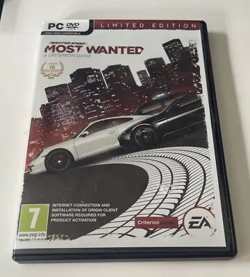 Need For Speed Most Wanted - Limited Edition (PC DVD) Very Rare 🔥 • £18.96