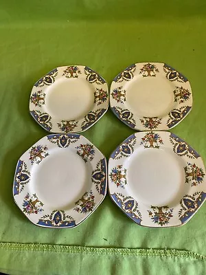 £5.75 • Buy Vintage Solian Ware Soho Pottery Cobridge England Floral Side Plates X 4