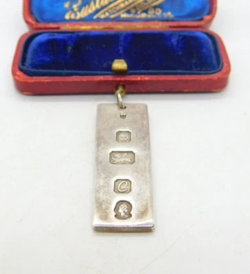 £28 • Buy Sterling Silver Bullion Bar Ingot Form Pendant Vintage 1977 London