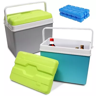 Large 35L Cooler Ice Box Camping Festival Beach Picnic Insulated Drinks Coolbox • £5.49