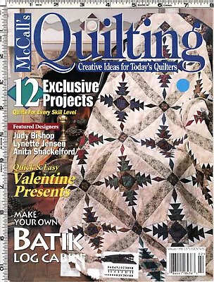 McCall's Quilting Magazine 12 Exclusive Projects February 1998  Uncut Templates • $9.99