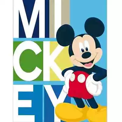 Disney Mickey Mouse Fleeced Blanket Soft Touch 100x140cm Official Disney • £11.99