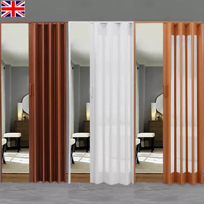 Folding Door PVC Internal Door Sliding Concertina Accordion Panel Magnetic Q • £32.95