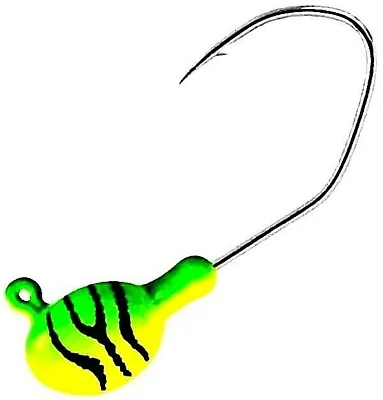 🌟 Matzuo Ergonomic Cutter Sickle 7/8 Oz Fire Tiger Fishing Jigs - Qty 4/package • $5.49