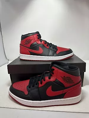 Brand New Nike Air Jordan 1 Mid Banned Men's 554724-074 And GS 554725-074 • $109.99