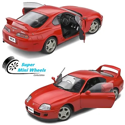 Solido 1:18 1993 Toyota Supra MK4 Red - Diescast - S1807601 • $59.99