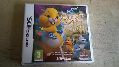 ZHU ZHU PETS : QUEST FOR ZHU - NINTENDO DS GAME / LITE DSi 3DS - COMPLETE - VGC • £7.80