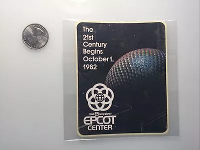 Vintage Pre-opening STICKER  EPCOT Center Walt Disney World  - NEW OLD STOCK • $24.98