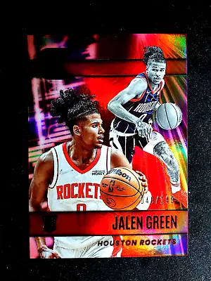 2021-22 Panini Essentials JALEN GREEN Red Holofoil Rookie /149 COLOR MATCH RC • $35